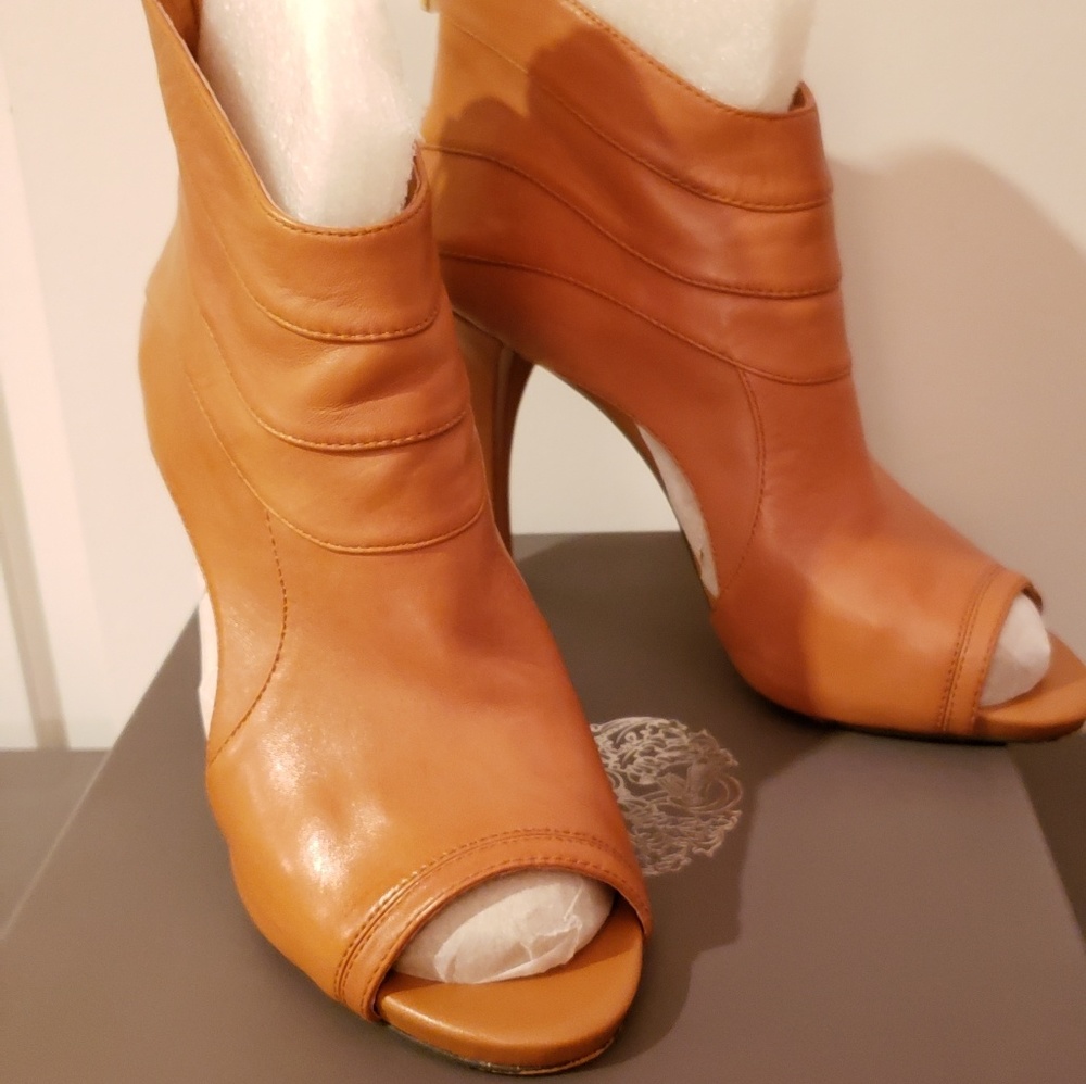 Tan booties